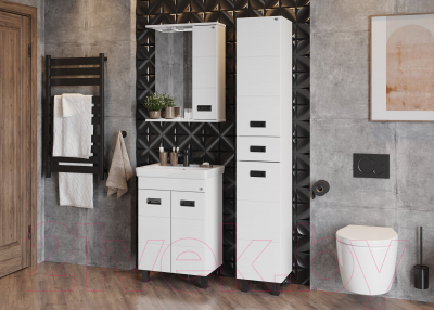 Шкаф с зеркалом для ванной Onika Балтика 58.01 (205846)