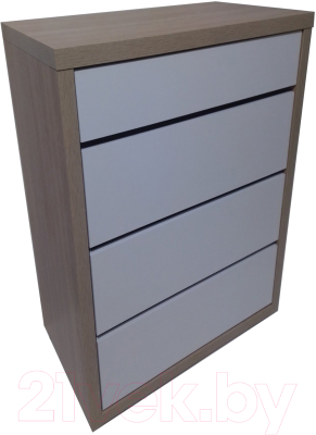 Комод Анрат К 600 (дуб сонома/белый) - фото