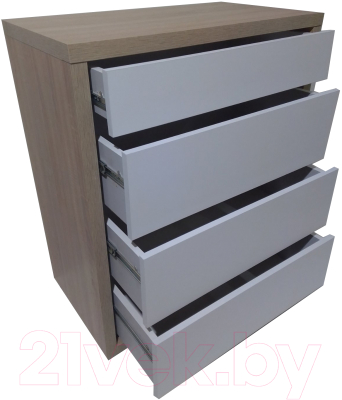 Комод Анрат К 600 (дуб сонома/белый)