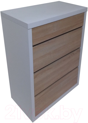 Комод Анрат К 700 (белый/дуб сонома) - фото
