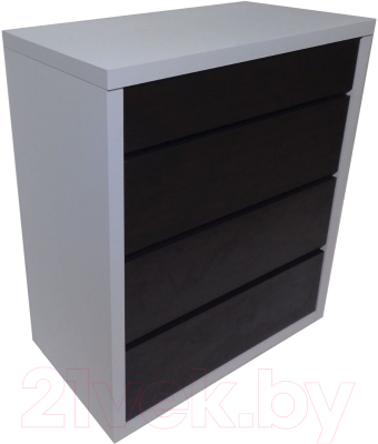 Комод Анрат К 800 (белый/венге магия) - фото