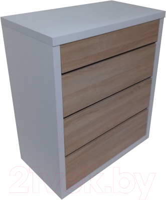 Комод Анрат К 800 (белый/дуб сонома) - фото