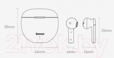 Беспроводные наушники Baseus Encok True Wireless Earphones W2 / NGW2-02