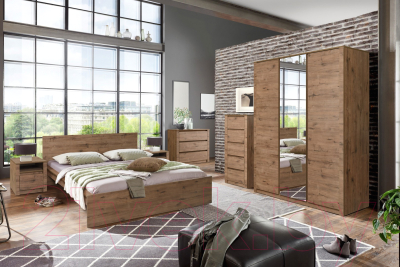 Шкаф Рэйгрупп Bromo 01.02 ДЗД 166x198x55 / ШР 01.02 VL (дуб веллингтон)