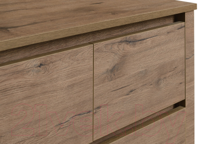 Тумба Рэйгрупп Bromo КО-06 3D3Y 129.9x80x45 / КО-06 VL (дуб веллингтон)