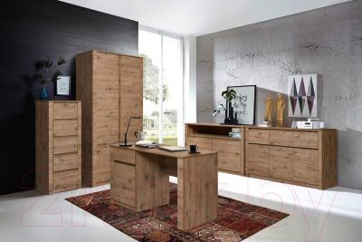 Тумба Рэйгрупп Bromo КО-06 3D3Y 129.9x80x45 / КО-06 VL (дуб веллингтон)