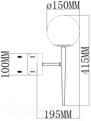 Бра Moderli Scrumbel / V6042-1W