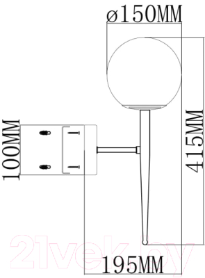 Бра Moderli Scrumbel / V6043-1W