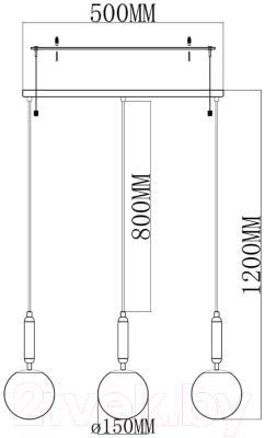 Люстра Moderli Scrumbel / V6041-3P