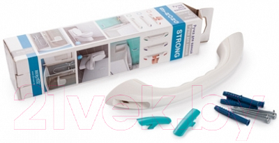 Ручка для ванны Berossi Strong АС 24501370 (снежно-белый/бирюзовый)