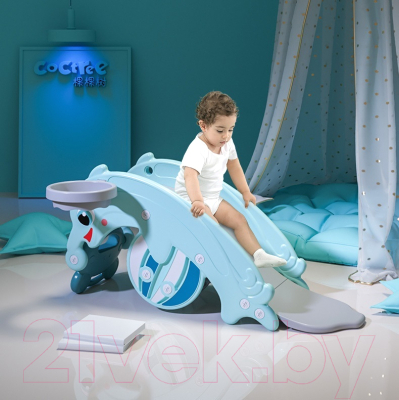 Качалка детская Perfetto Sport Дельфин / PS-037-М