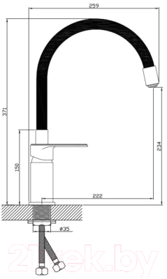 Смеситель Diadonna D86-437117BL