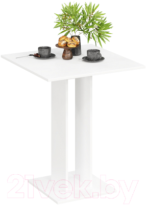 Обеденный стол ТриЯ Анкона Тип 1 (белый/белый) - фото