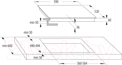 Электрическая варочная панель Gorenje ECT63ASC
