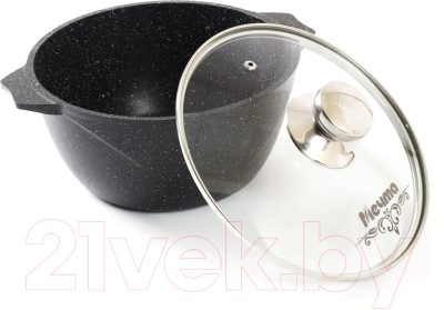 Кастрюля Мечта Гранит Induction Pro M43802И (черный)