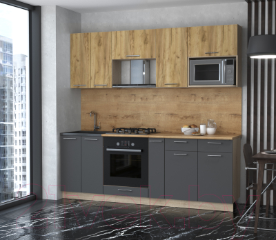 Готовая кухня Интерлиния Мила 2.2 ВТ