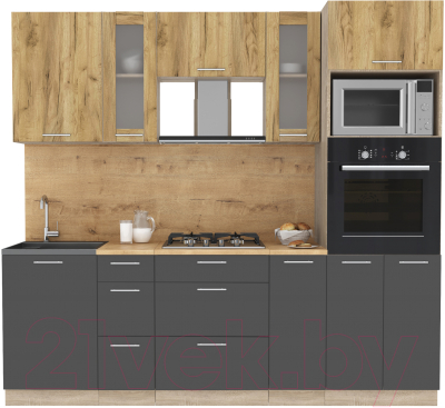 Готовая кухня Интерлиния Мила 2.3 ВТ - фото
