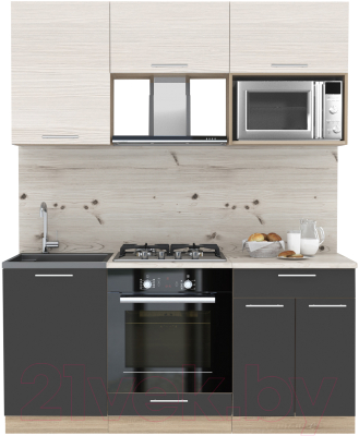 Готовая кухня Интерлиния Мила 1.7 ВТ - фото