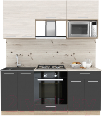 Готовая кухня Интерлиния Мила 1.8 ВТ - фото