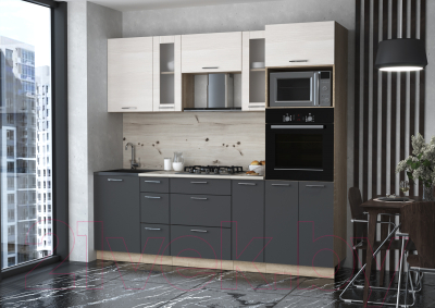 Готовая кухня Интерлиния Мила 2.3 ВТ