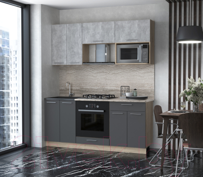 Готовая кухня Интерлиния Мила 1.8 ВТ