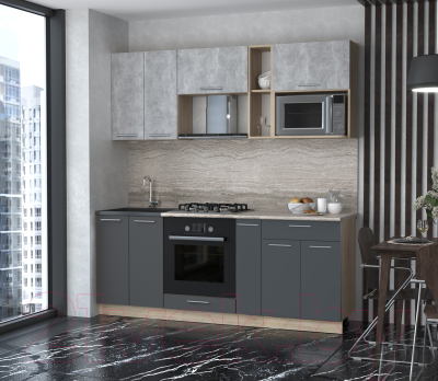 Готовая кухня Интерлиния Мила 2.0 ВТ