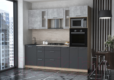 Готовая кухня Интерлиния Мила 2.3 ВТ