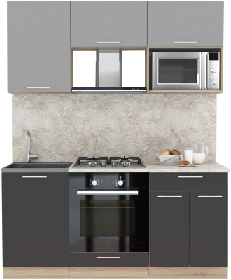 Готовая кухня Интерлиния Мила 1.7 ВТ - фото