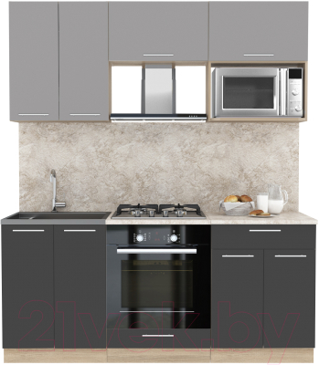 Готовая кухня Интерлиния Мила 1.8 ВТ - фото