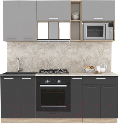 Готовая кухня Интерлиния Мила 2.0 ВТ - фото