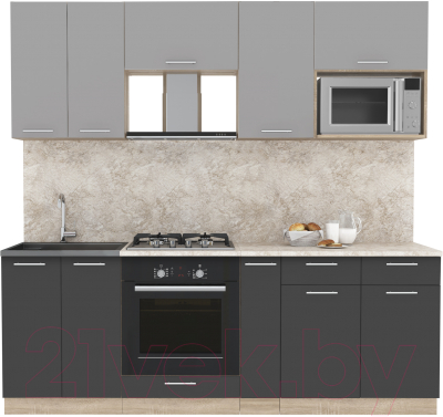 Готовая кухня Интерлиния Мила 2.2 ВТ - фото