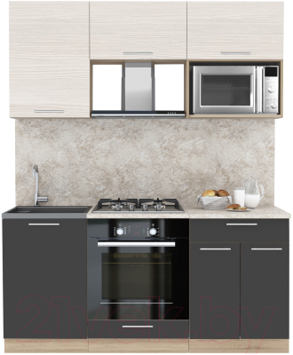 Готовая кухня Интерлиния Мила 1.7 ВТ - фото