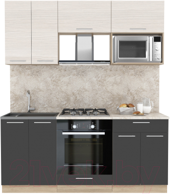 Готовая кухня Интерлиния Мила 1.8 ВТ - фото