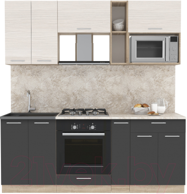 Готовая кухня Интерлиния Мила 2.0 ВТ - фото