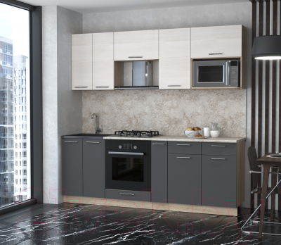 Готовая кухня Интерлиния Мила 2.2 ВТ