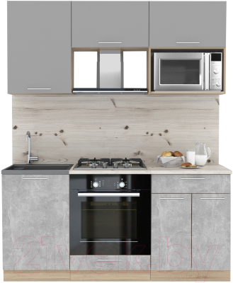 Готовая кухня Интерлиния Мила 1.7 ВТ - фото