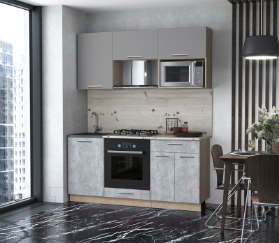 Готовая кухня Интерлиния Мила 1.7 ВТ