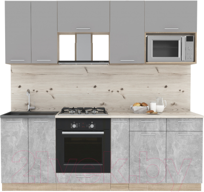 Готовая кухня Интерлиния Мила 2.2 ВТ - фото