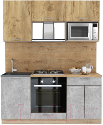 Готовая кухня Интерлиния Мила 1.7 ВТ - фото