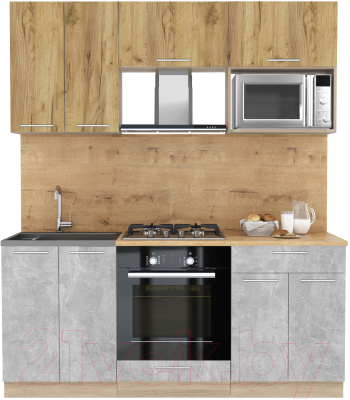 Готовая кухня Интерлиния Мила 1.8 ВТ - фото