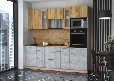 Готовая кухня Интерлиния Мила 2.3 ВТ