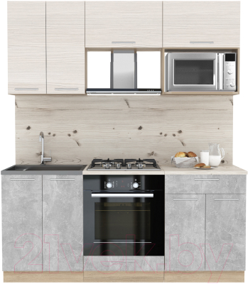 Готовая кухня Интерлиния Мила 1.8 ВТ - фото