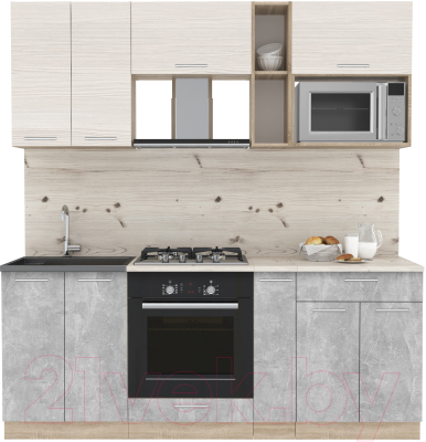 Готовая кухня Интерлиния Мила 2.0 ВТ - фото