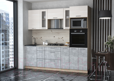 Готовая кухня Интерлиния Мила 2.3 ВТ