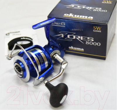 Катушка безынерционная Okuma Azores Blue Version 4000H / Azores-4000