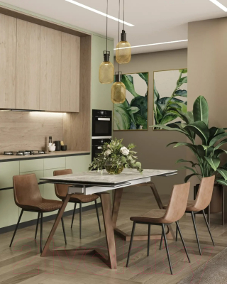 Обеденный стол Stool Group Артизан 140-200x90 / DT8765ZW-3C 140 (керамика)