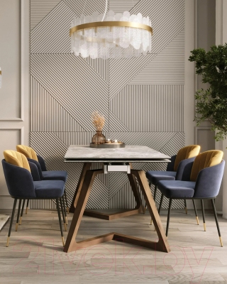 Обеденный стол Stool Group Артизан 140-200x90 / DT8765ZW-3C 140 (керамика)