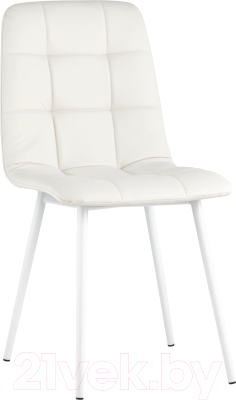 Стул Stool Group Oliver (экокожа белый/белые ножки) - фото
