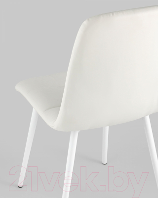 Стул Stool Group Oliver (экокожа белый/белые ножки)