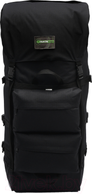 Рюкзак туристический Huntsman Пикбастон оксфорд/рип-стоп (100л, черный) - фото